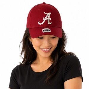 Alabama Crimson Tide Hat Fan Favorite Adjustable Crimson Red Baseball Cap 78-01‎